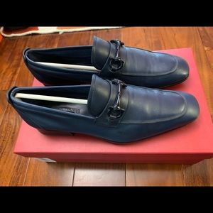 Salvatore Ferragamo Livingston Blue Marin Shoes